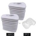 20X5N11 Cotton Filter +2XCover Replacement For 6200 6800 7502 Respirator Filters