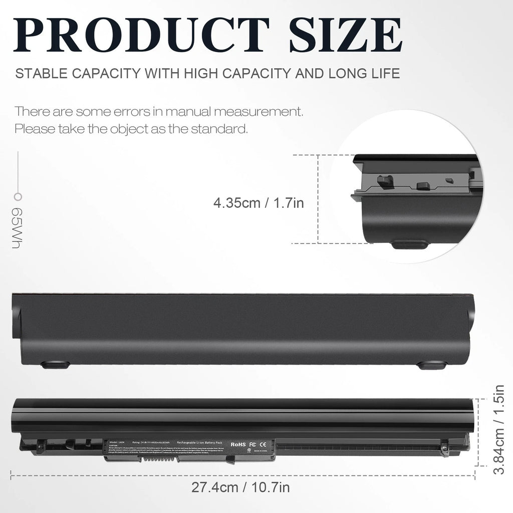 ??LA04 Battery For HP Pavilion 14 15 TouchSmart Series 728460-001 8Cell 4400mAh