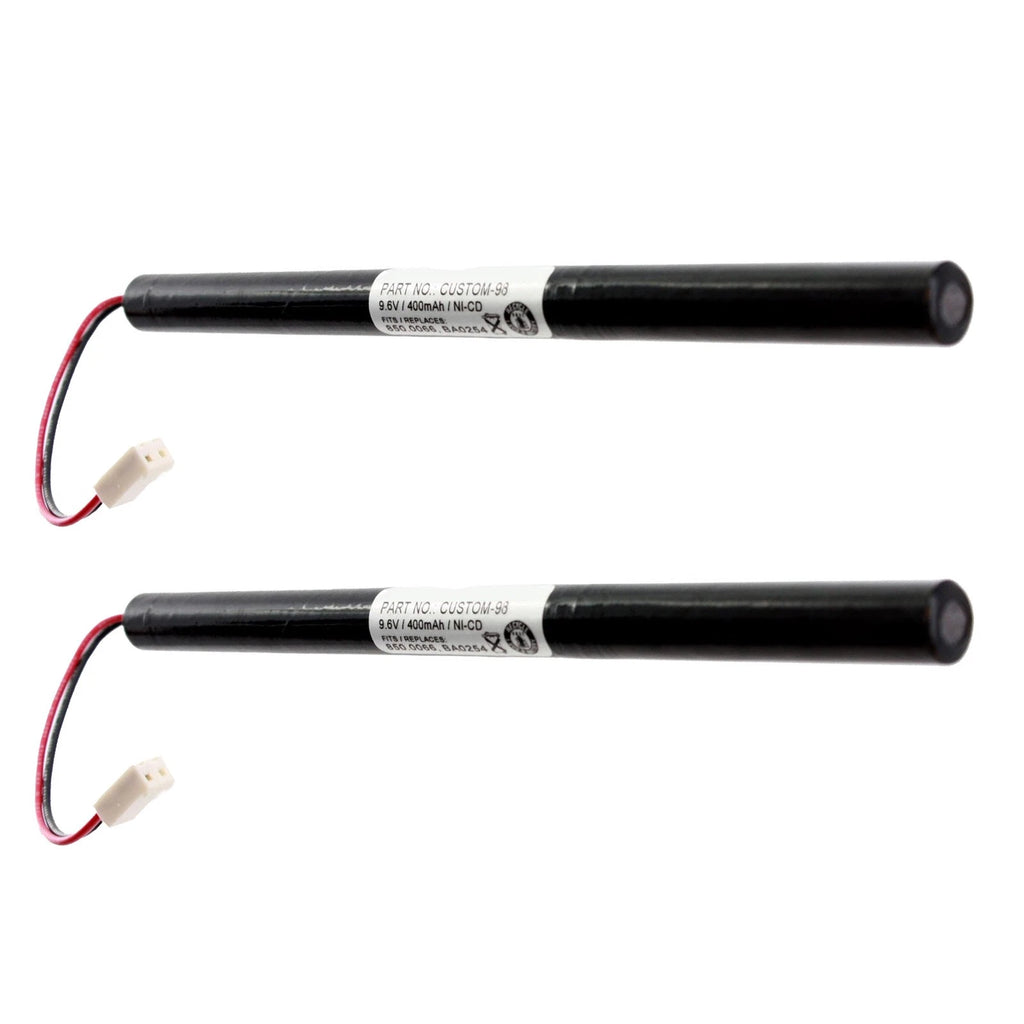 2pc 9.6V Exit Sign Battery Compatible With Lithonia 850.0066