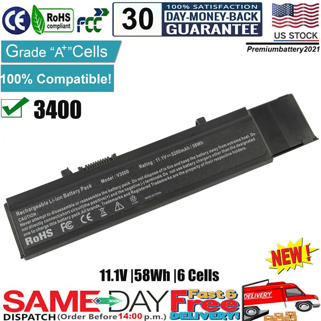 ?NEW Battery for Dell vostro 3400 3500 3700 V3400 V3500 V3700 P06E,P06E001,P09F