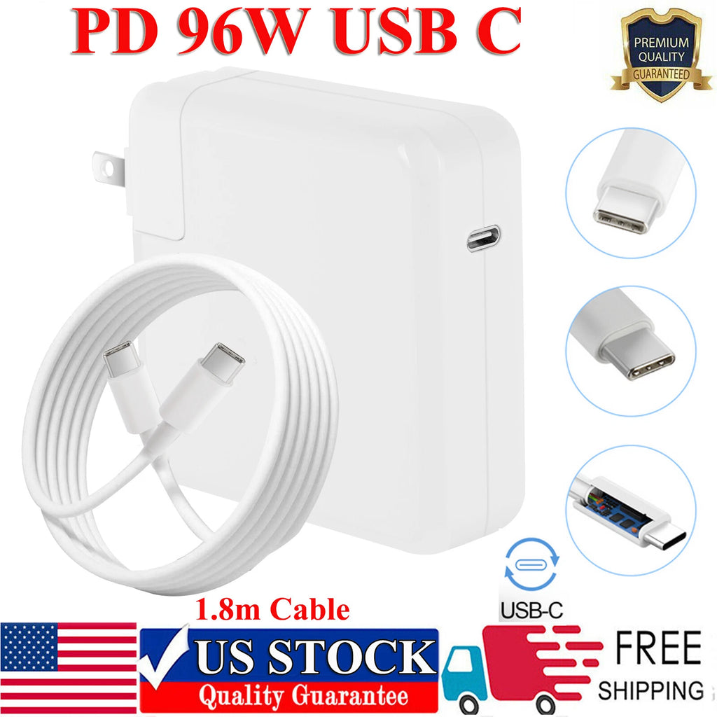 96W USB-C Power Adapter Type C Charger For MacBook Pro 16'' 15'' 13'' 2016-2019