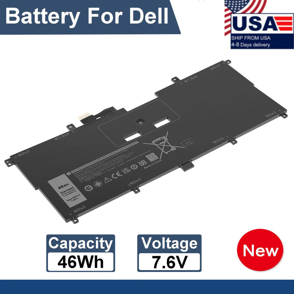 NNF1C Battery For Dell XPS 13 9365 2in1 2017 Series 13-9365-D1605TS NP0V3 HMPFH