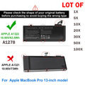 ?LOT 1-100x A1322 Battery For Apple MacBook Pro 13"A1278 Mid 2009 2010 2011 2012
