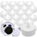 24 pcs White Led Tea Light Flameless Battery Candles Wedding Party Romantic