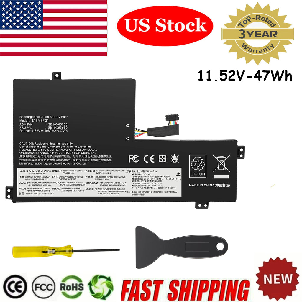 L19C3PG1 L19M3PG1 L19L3PG1 BATTERY FOR LENOVO 100E 300E CHROMEBOOK 2ND GEN 47WH