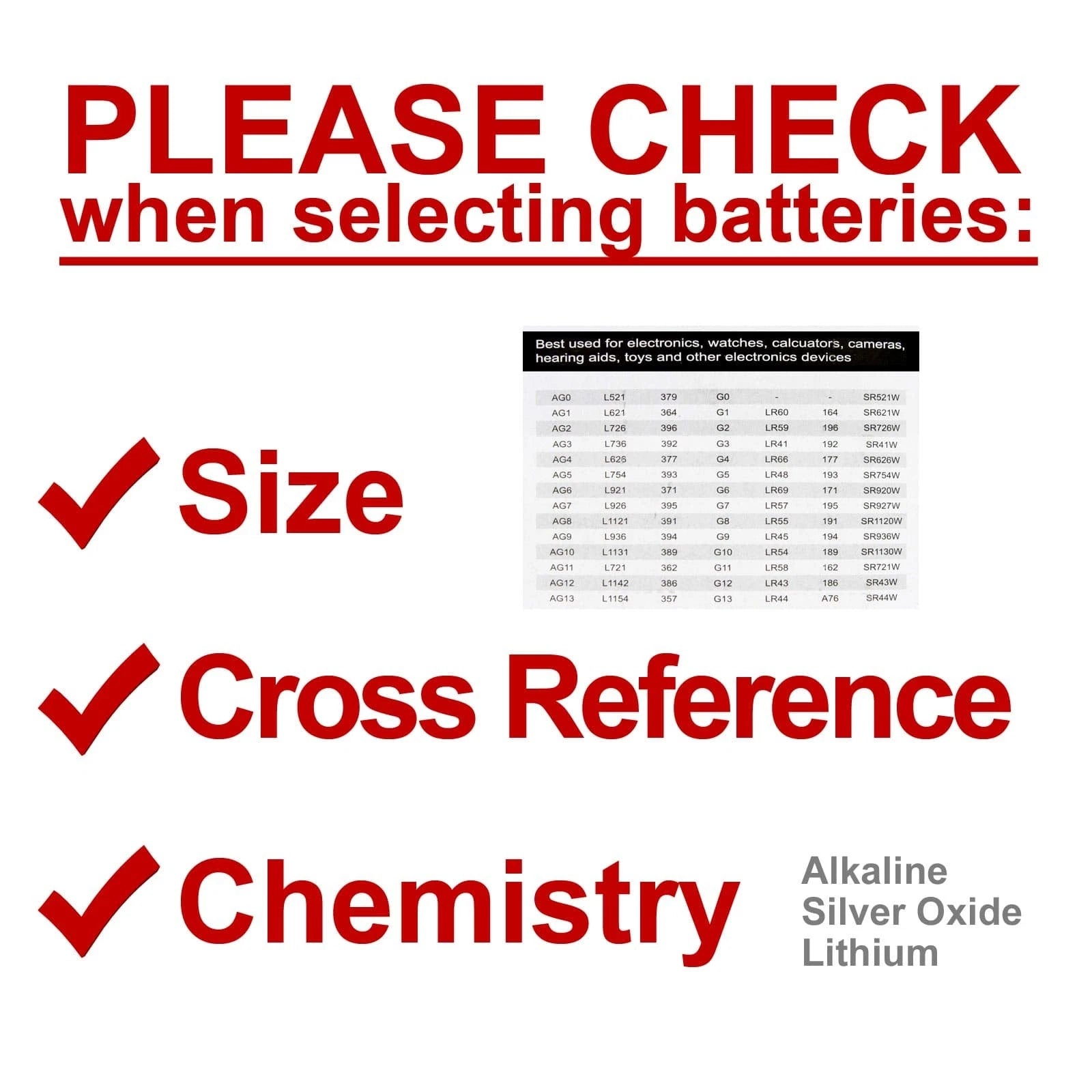 2x 10pk Alkaline 1.5V Watch Battery Compatible With SG11 SP361 SR 721 W