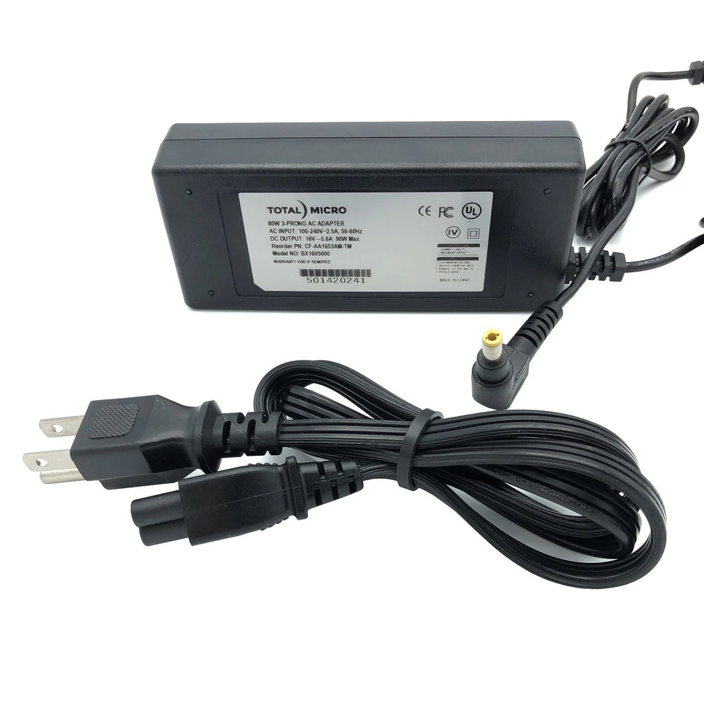 New Genuine Total Micro BX1605000 CF-AA1653AM-TM 3-Prong AC Adapter 16V 5.6A 90W