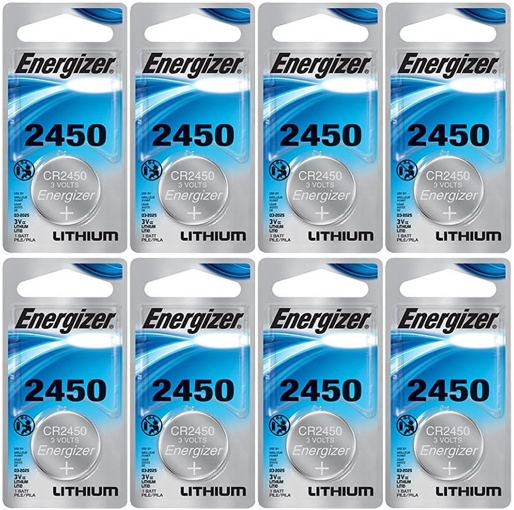 Energizer Watch Lithium Battery ECR2450BP 3V - 8 Pack
