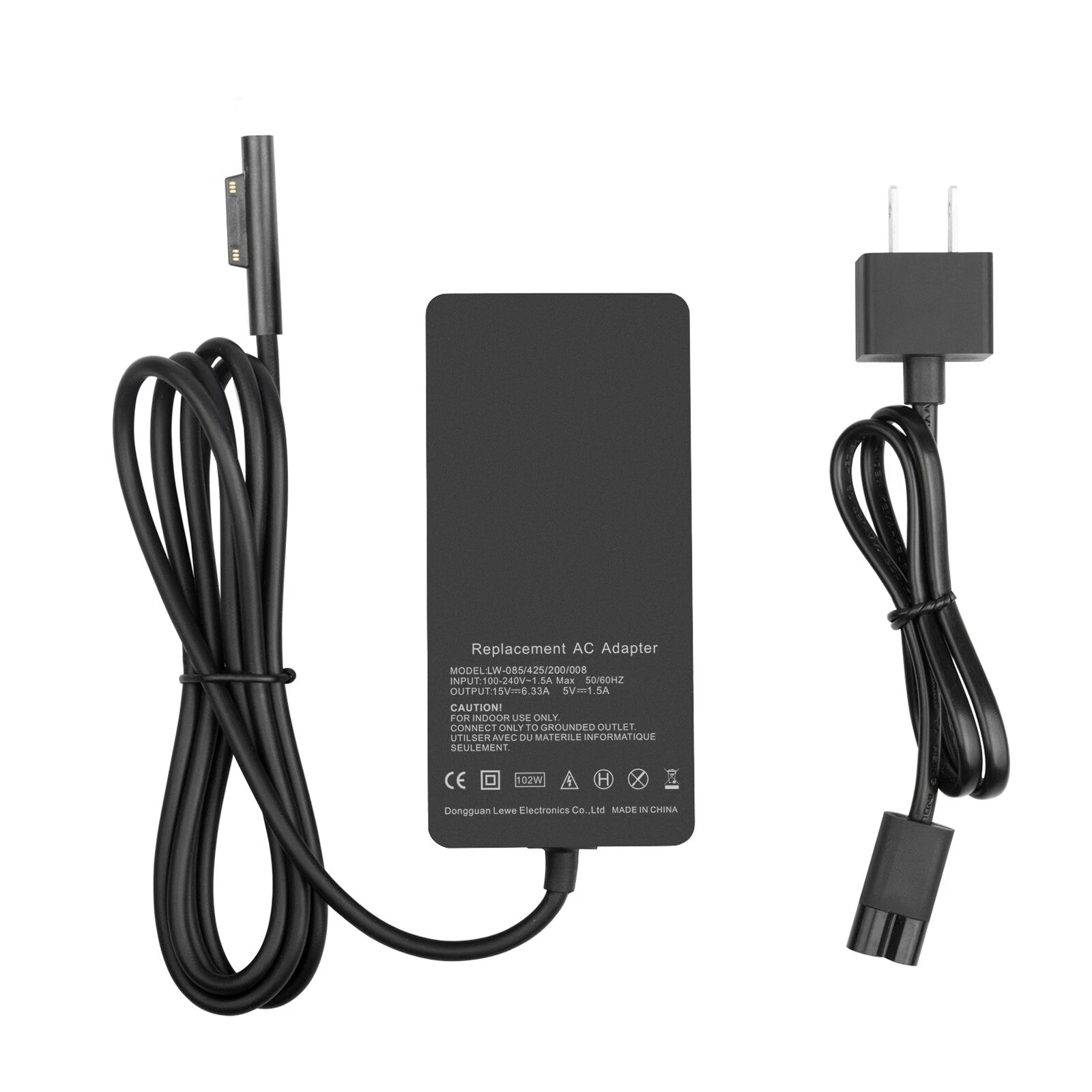 For Microsoft Surface Pro Book AC Power Adapter Charger 36W/44W/65W/102W