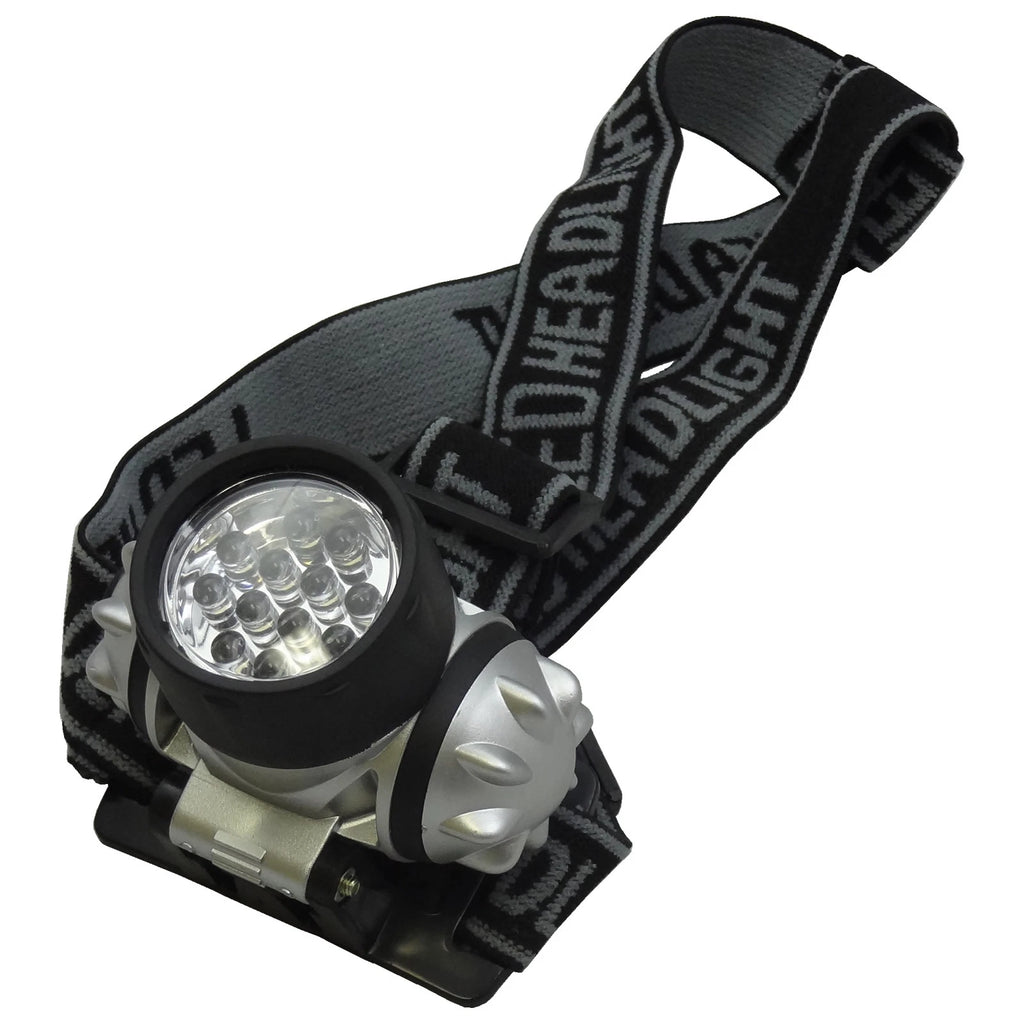 12 LED 4 Mode Battery Headlight Flashlight Helmet Headlamp Outdoor Torch Light