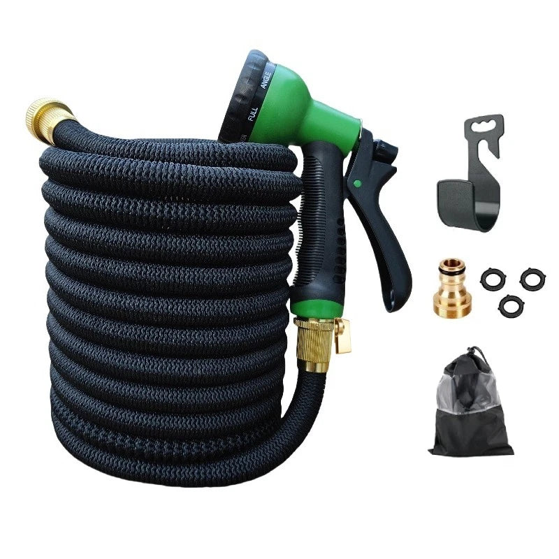 25-150FT LIGHTWEIGHT NO-KINK WATER HOSE, FLEXIBLE UPGRADED LEAKPROOF WATER HOSE