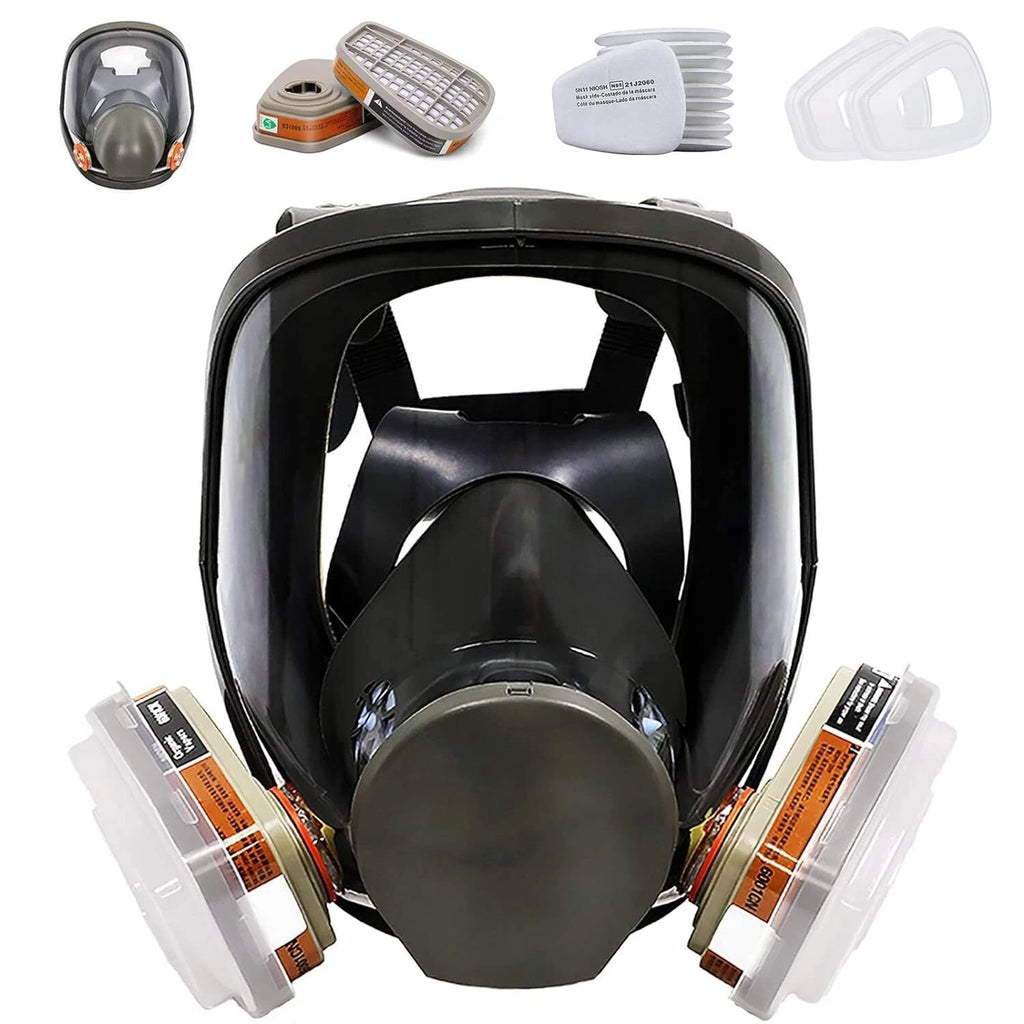 Full Face Gas Mask Painting Spraying Respirator w/Filters Kit for 6800 Facepiece