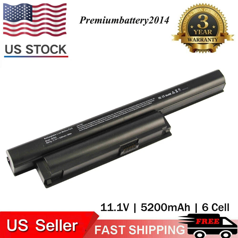 6cell Laptop Battery for Sony Vaio VPCEA17FG/B VPCEA23 VPCEA36FM/W VPCEE21FX US