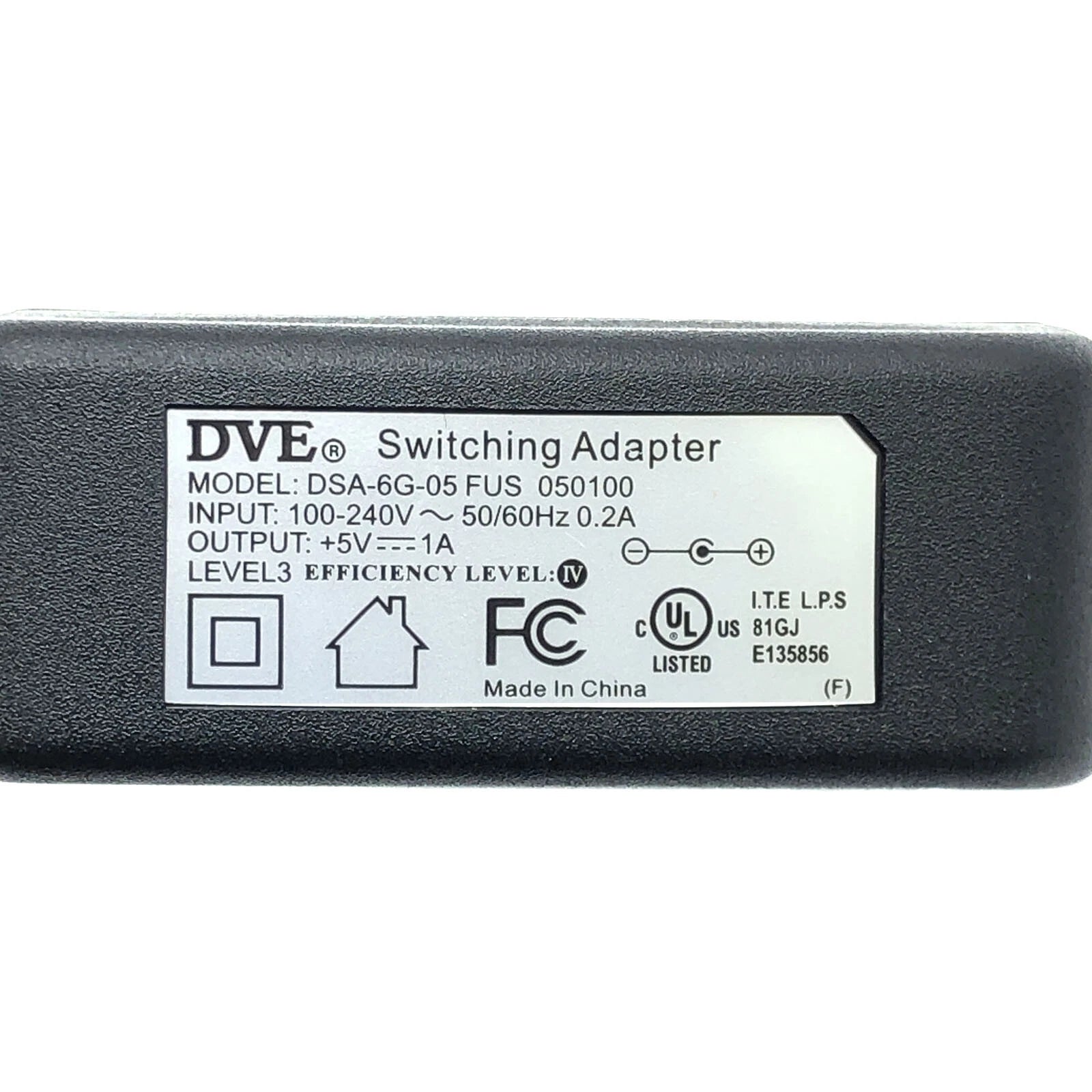 NEW Genuine 5W DVE Switching Wall Adapter 5V 1A DSA-6G-05 FUS OEM