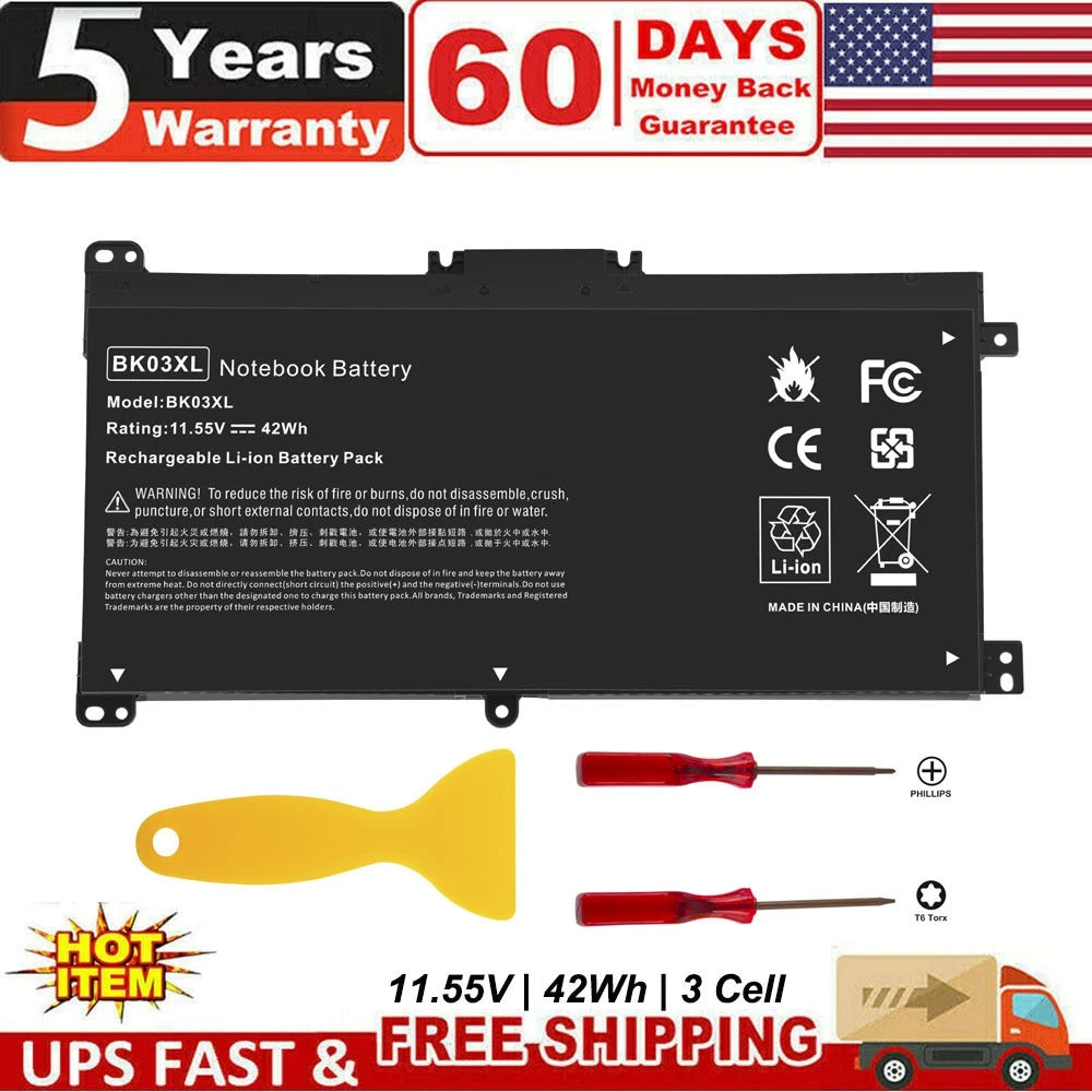 BK03XL Laptop Battery for HP Pavilion X360 14-ba000 916366-421 HSTNN-LB7S