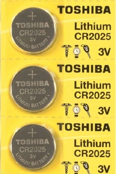Toshiba CR2025 CR 2025 3V LITHIUM Batteries x 3