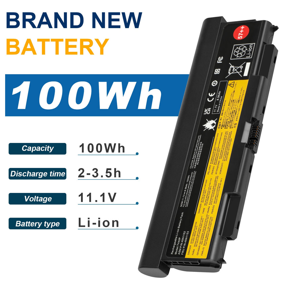 6/9Cell T440P Battery for Lenovo ThinkPad T540P L440 L540 W540 0C52863 57++