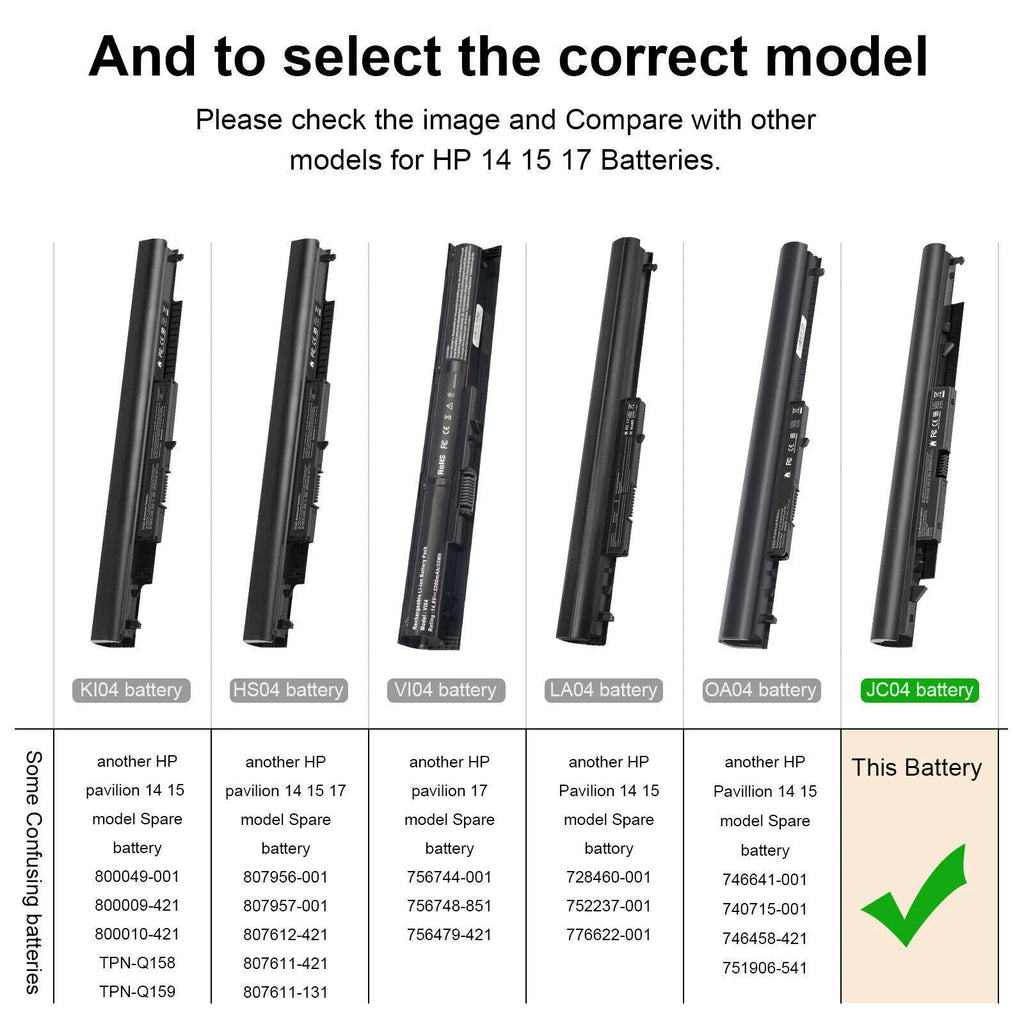 JC03 JC04 Battery For HP 919700-850 HSTNN-PB6Y HSTNN-LB7V 919701-850 41.6Wh