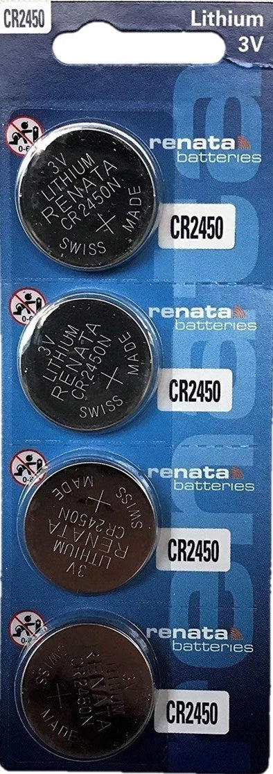 CR2450N CR 2450 3V Renata Lithium Battery 5 Pk