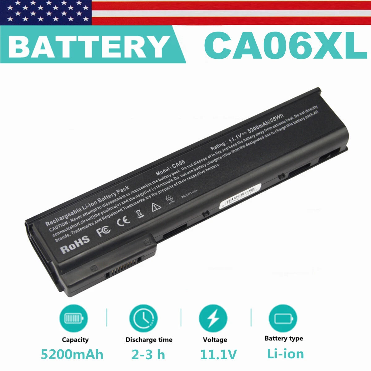 CA06 CA06XL Battery for HP ProBook 640 645 650 655 G0 G1 718755-001 HSTNN-DB4Y
