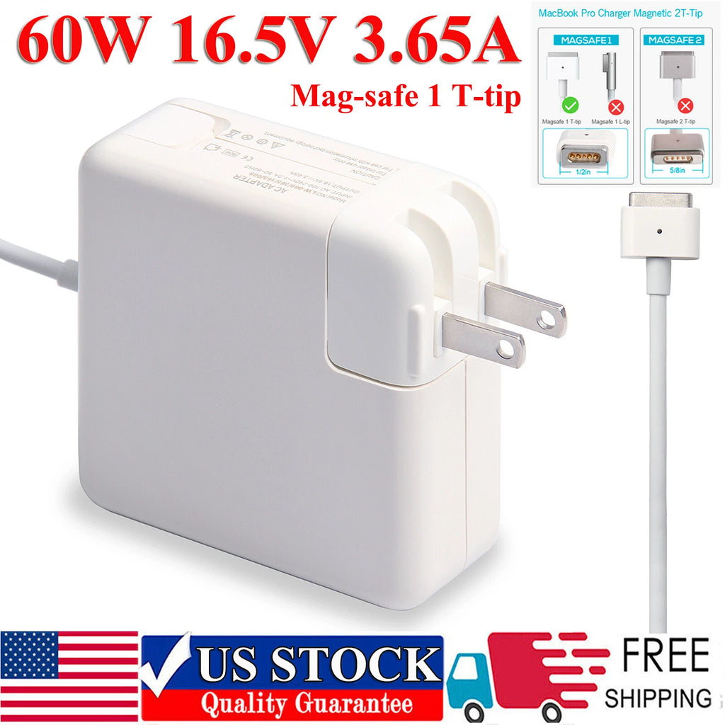 60W AC Power Adapter Charger for Apple Macbook Pro 13" A1278 2009-2011 T-Tip