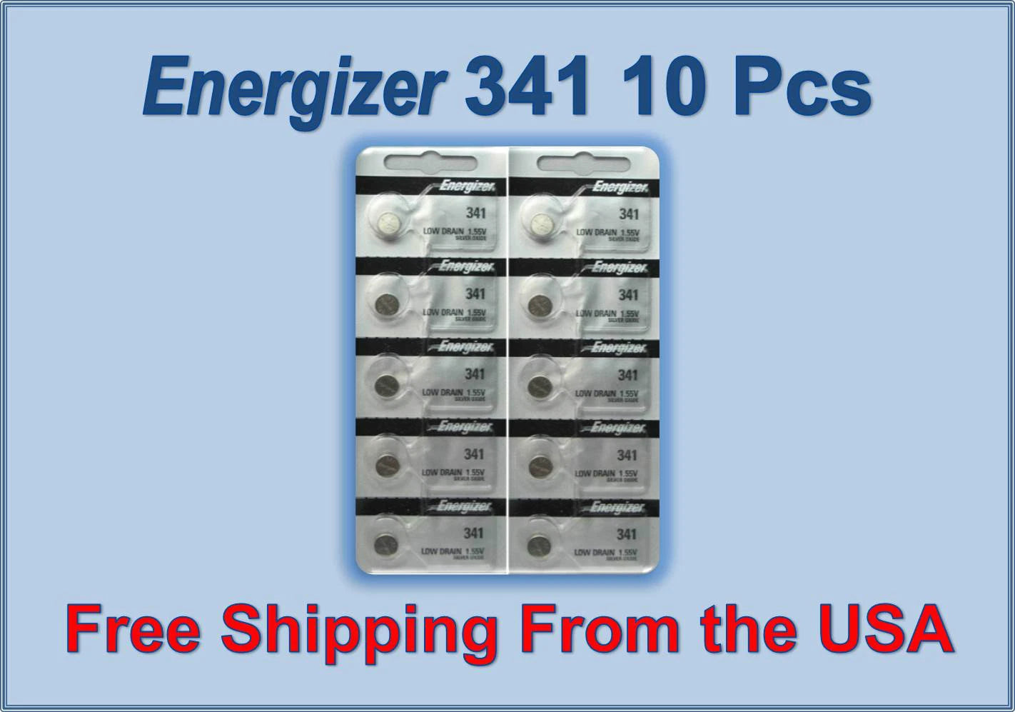 10 Energizer 341 SR714SW V341 627 RW322 GP341 D341 341X 341A E341 S36 39 Battery