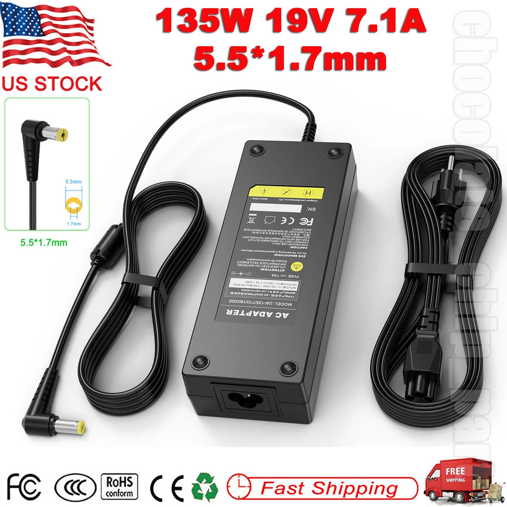 135W AC Adapter Charger for Acer Nitro5 N18C3 AN515-51 AN515-41 AN515-53 AN515-5