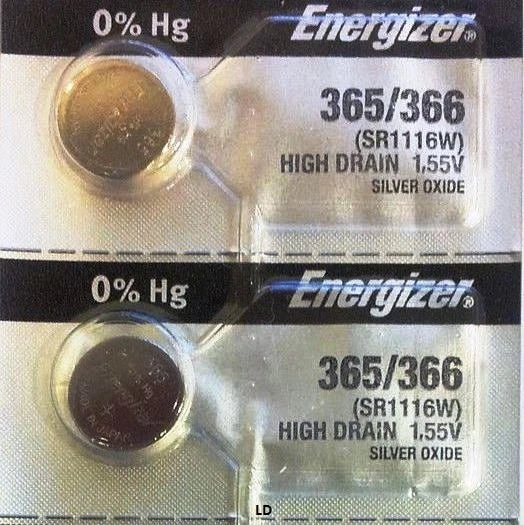 ENERGIZER 365/366 SR1116W (5 piece) SR1116 BATTERY NEW SEALED Authorize Seller