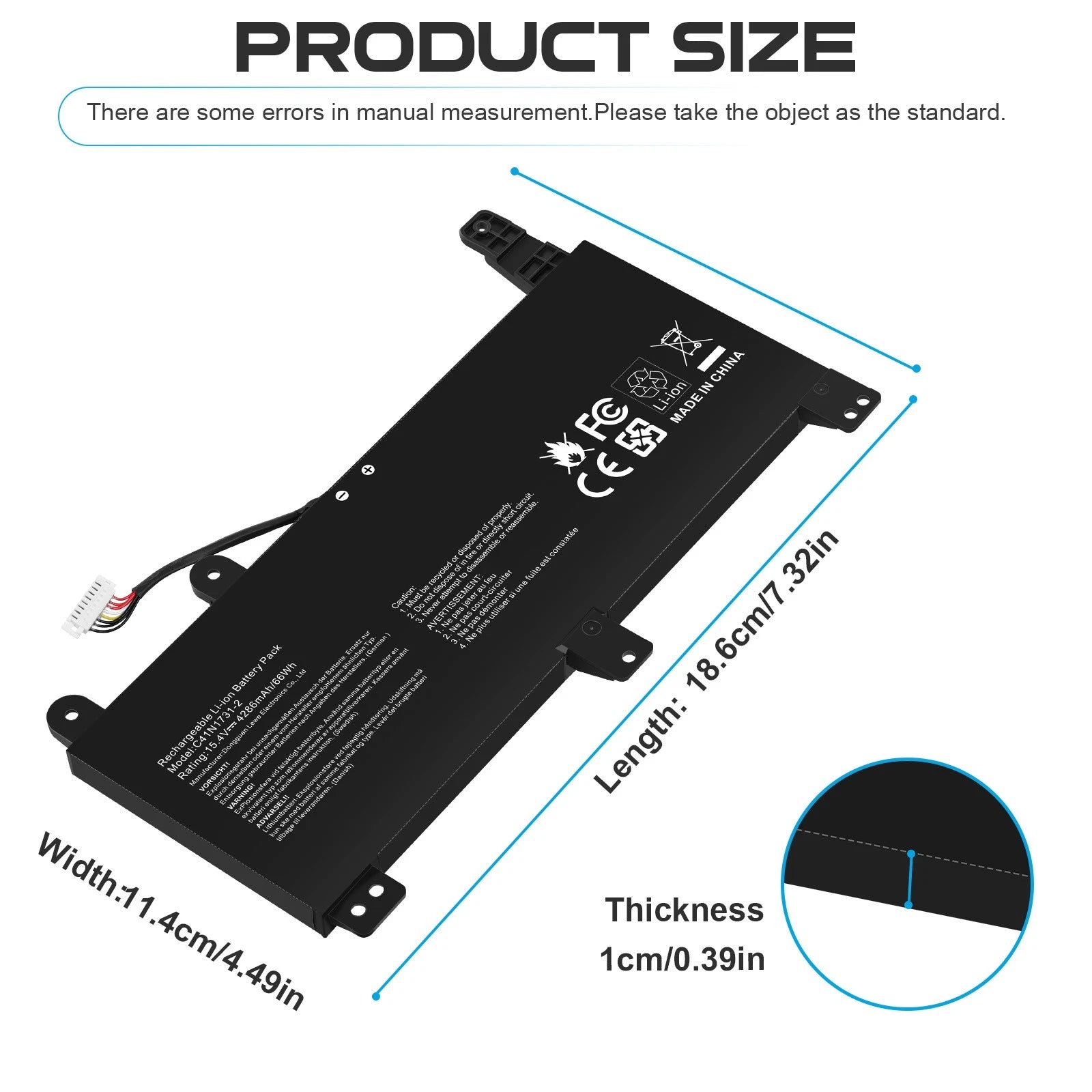 ?C41N1731-2 Battery For Asus ROG Strix G512LU G531GU G532LV G512LV G731GU G512LW
