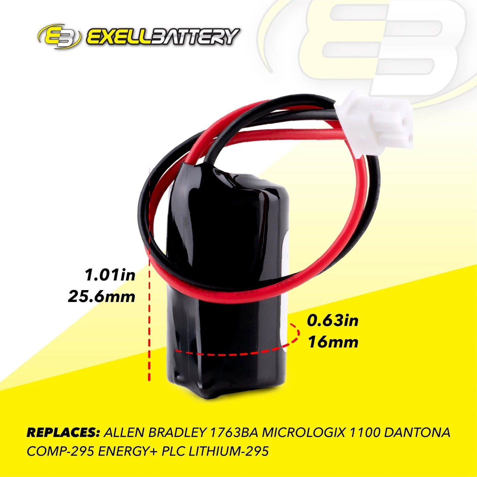 3pc Allen Bradley 1763-BA PLC Backup Compatible With Batteries