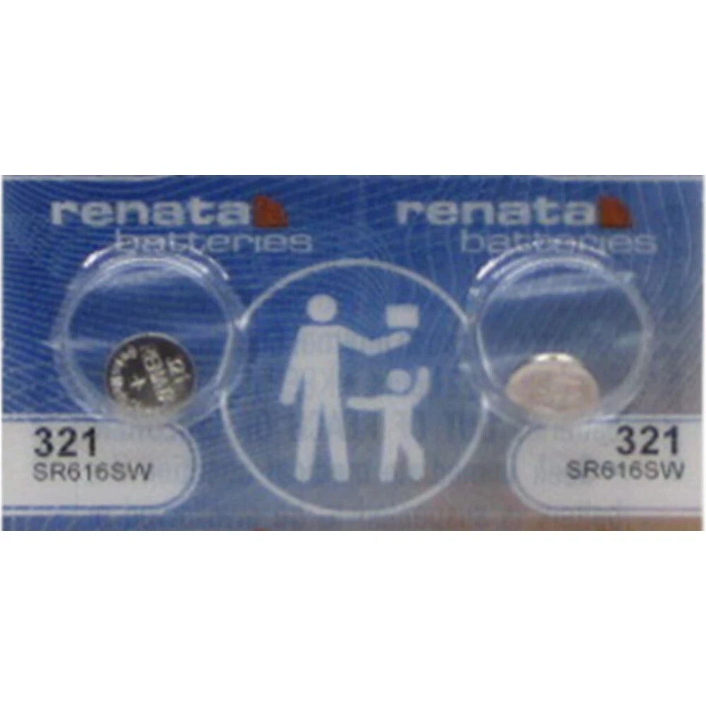 2 Pcs 321 Battery SR616SW Renata Batteries