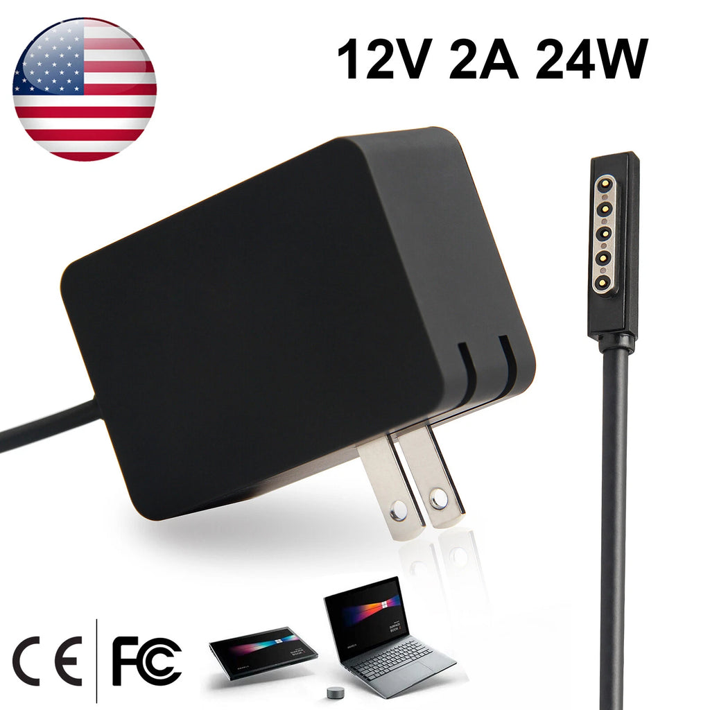 For Microsoft Surface RT / Pro 1/2 24W 12V 2A Adapter Charger 1512 1513 1516 US