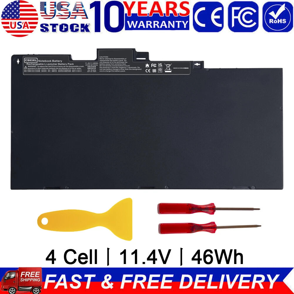 ?CS03XL Battery For HP Elitebook 745 755 840 848 850 G3 G4 HSTNN-UB6S CS03046XL