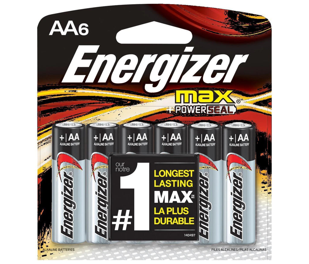 12 Energizer AA Max Alkaline Batteries 2027+Powerseal 1.5V Batteries On Card 2x6