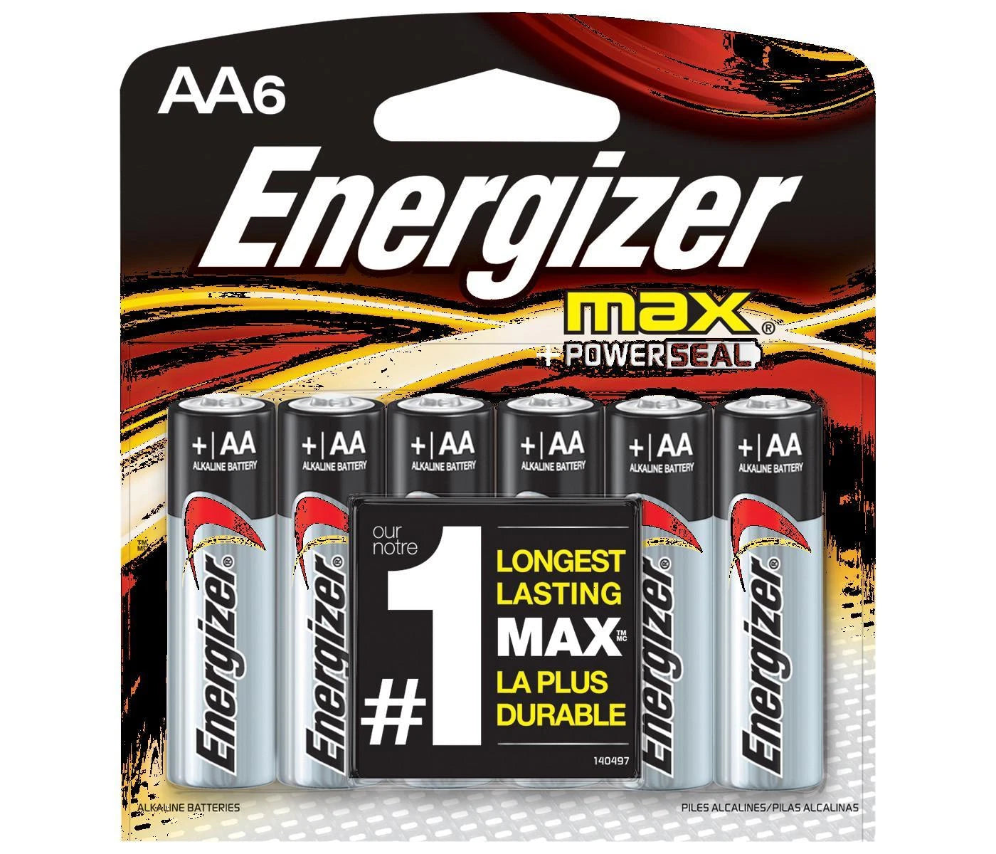 12 Energizer AA Max Alkaline Batteries 2027+Powerseal 1.5V Batteries On Card 2x6