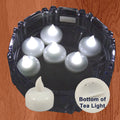 18 Qty Battery Operated FLOATING WHITE LED Tealights Tea Lights Flameless USSELL