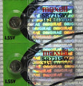 Maxell 362 (SR721SW) Coin Cell Silver Oxide Batteries 2 Pcs