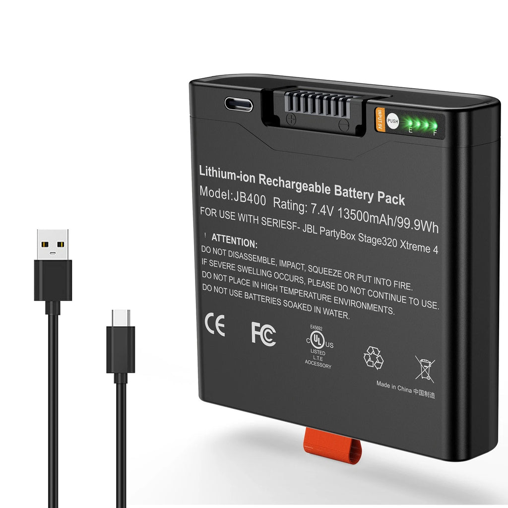 ??Replaceable JBL Battery 400 For PartyBox Stage 320 & Xtreme 4 + Charging Cable