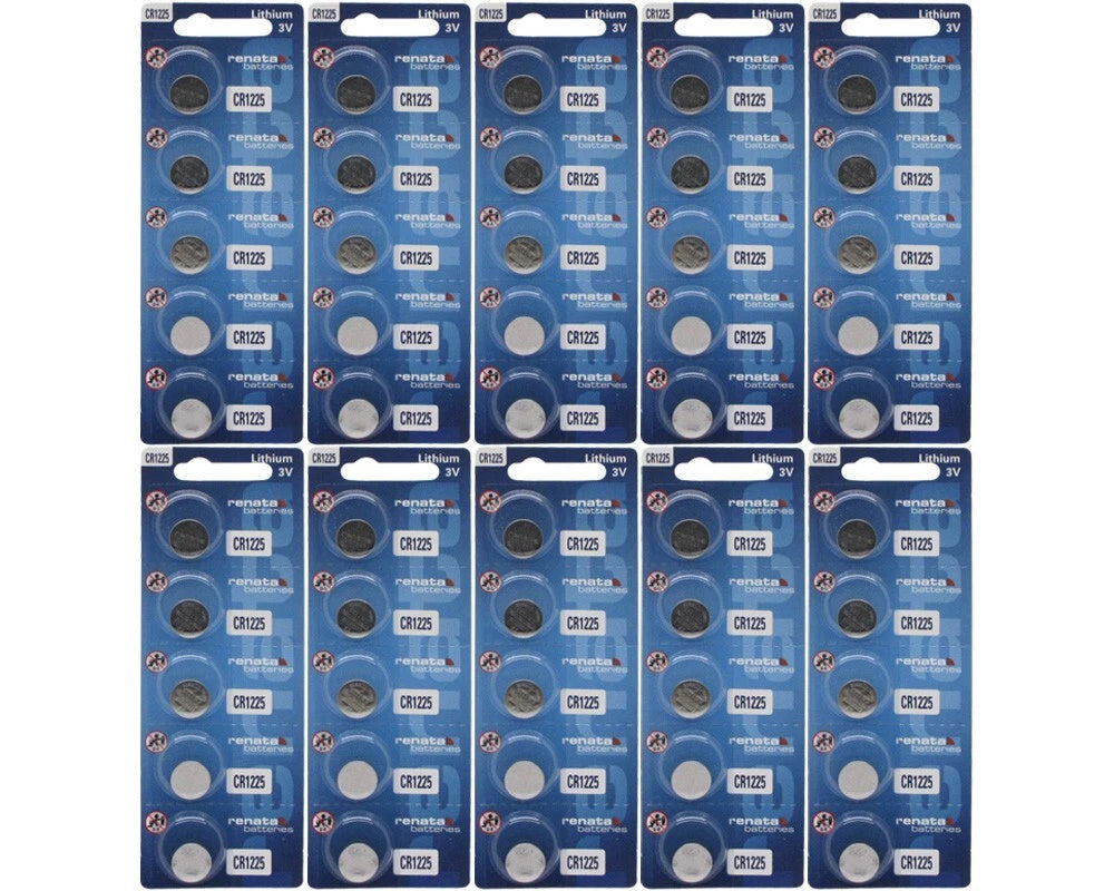 Renata CR1225 Coin Cell Battery 50 Batteries