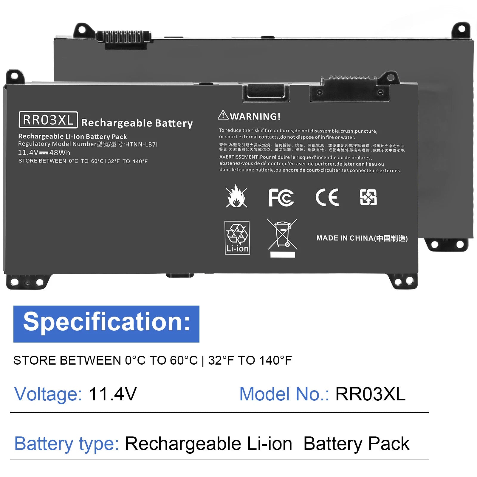 ?SR03XL Battery For HP Envy X360 15-CN 15-CP 17-BW Series L08934-1B1 L08855-855
