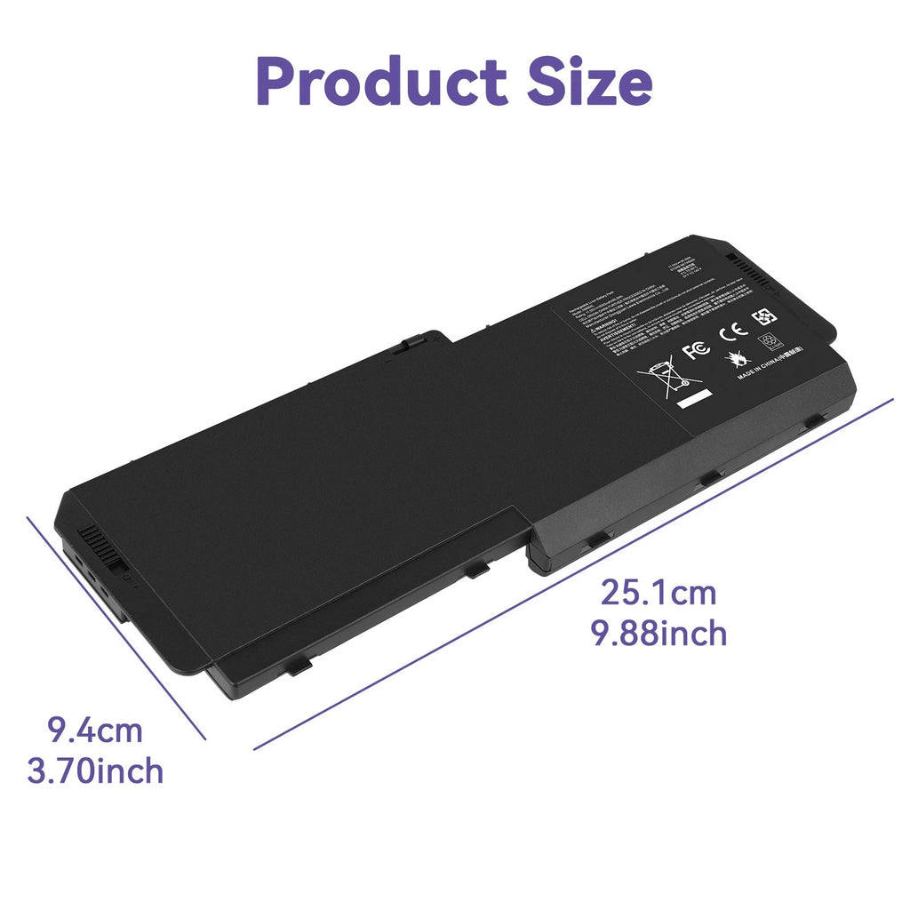Battery AM06XL For HP ZBook 17 G5 G6 L07044-855 L07350-1C1 HSN-Q12C 11.55V 95.9W