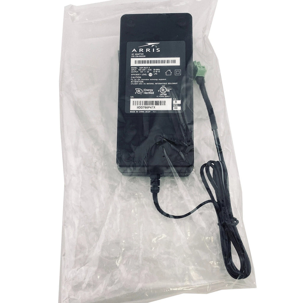 NEW Genuine Arris APD-36LR 236-0362050 AC Adapter 12V 3A - 2 Pin Terminal Block