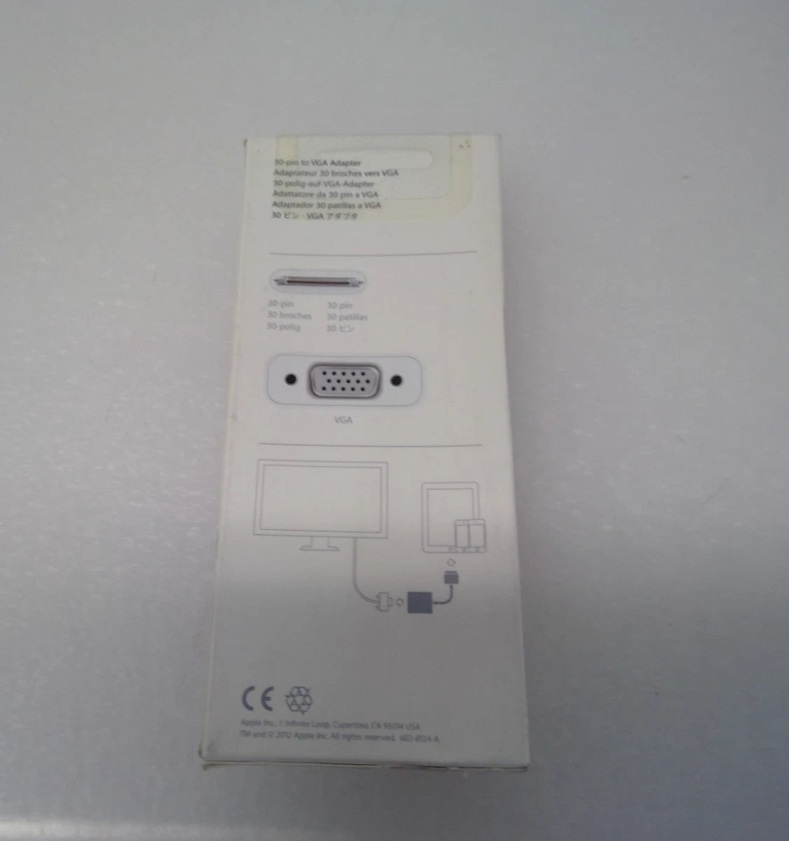 NEW Apple A1368 VGA Adapter for iPad iPhone and iPod Touch (30-pin to VGA) *Read