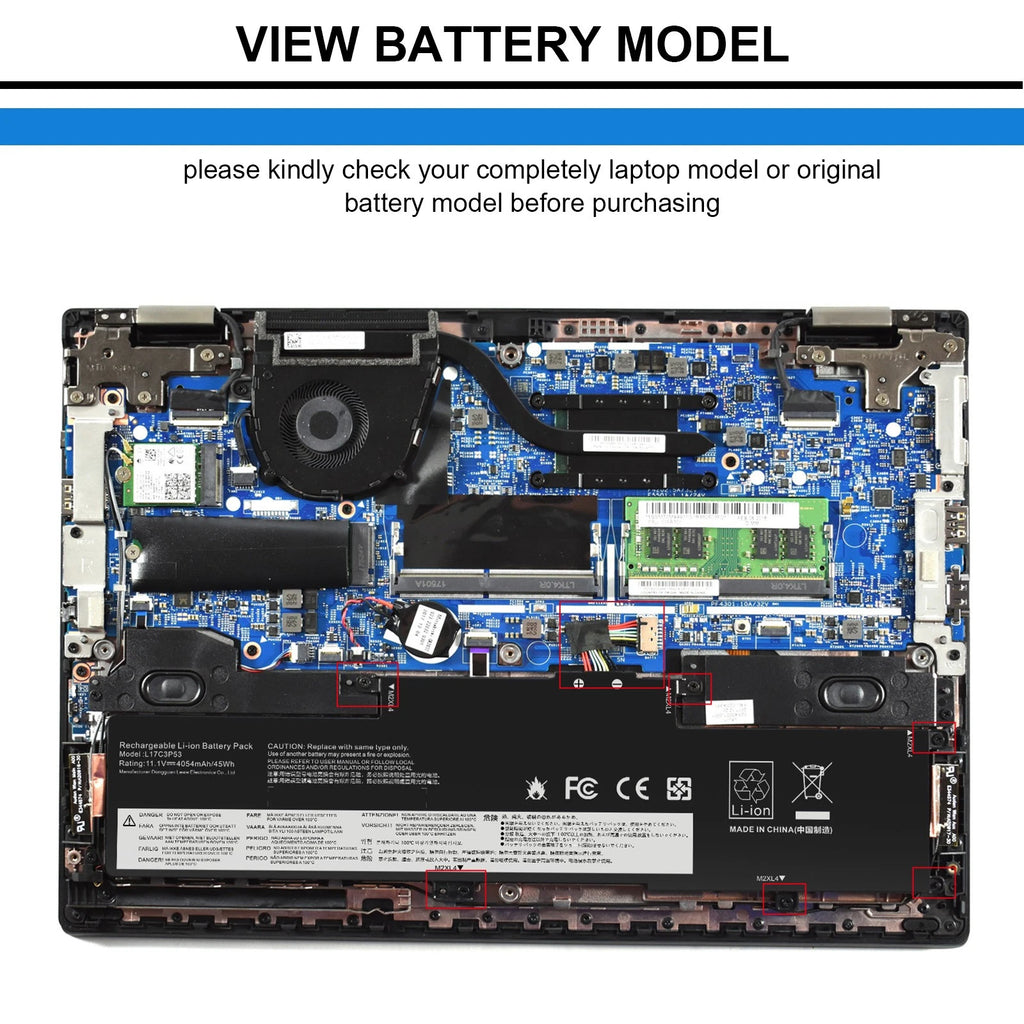 ?L17L3P53 L17M3P55 L17C3P5301 Battery For Lenovo ThinkPad L380 L390 Yoga 01AV483