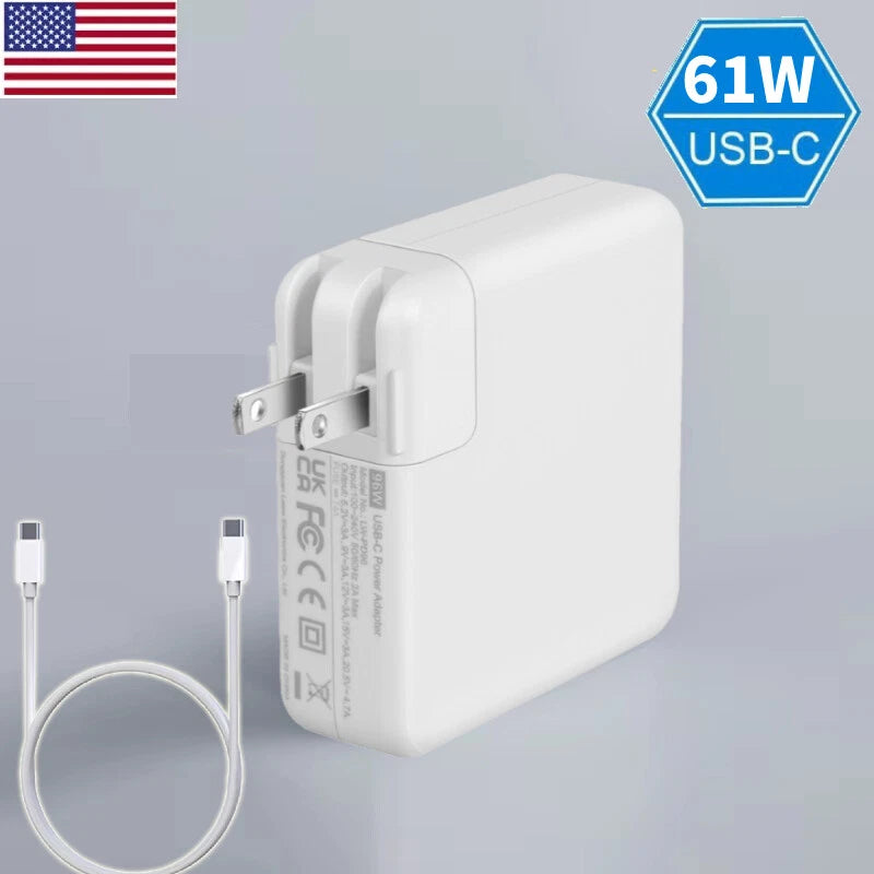 30W 61W USB-C Notebook Laptops Power Adapter Type-C Charger For MacBook Pro 13"
