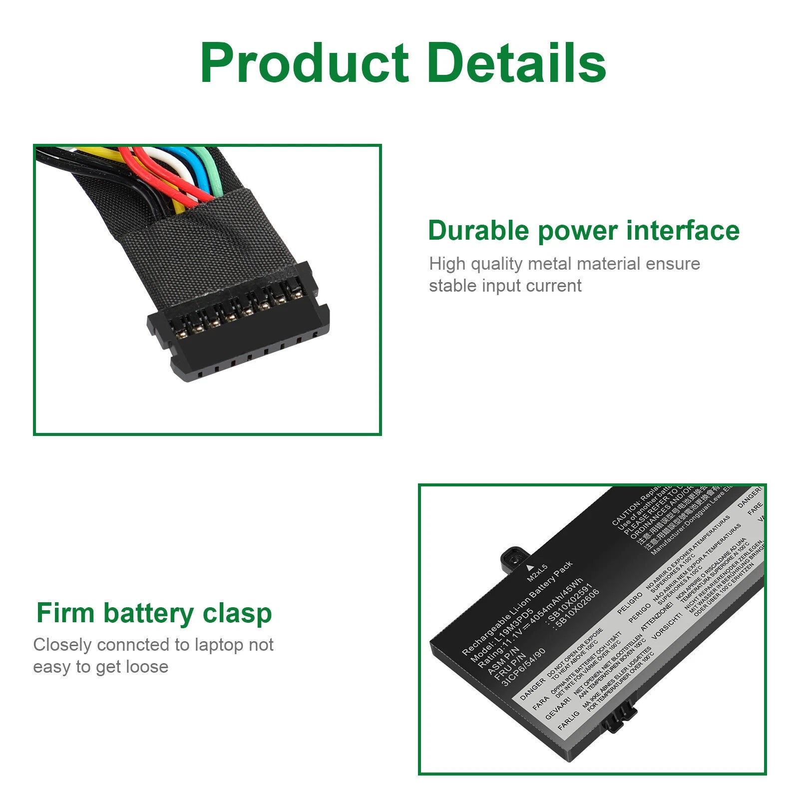 L19M3PD5 L19C3PD5 L19D3PD5 Battery For Lenovo ThinkPad E14 Gen 2 20T6 11.1V 45Wh