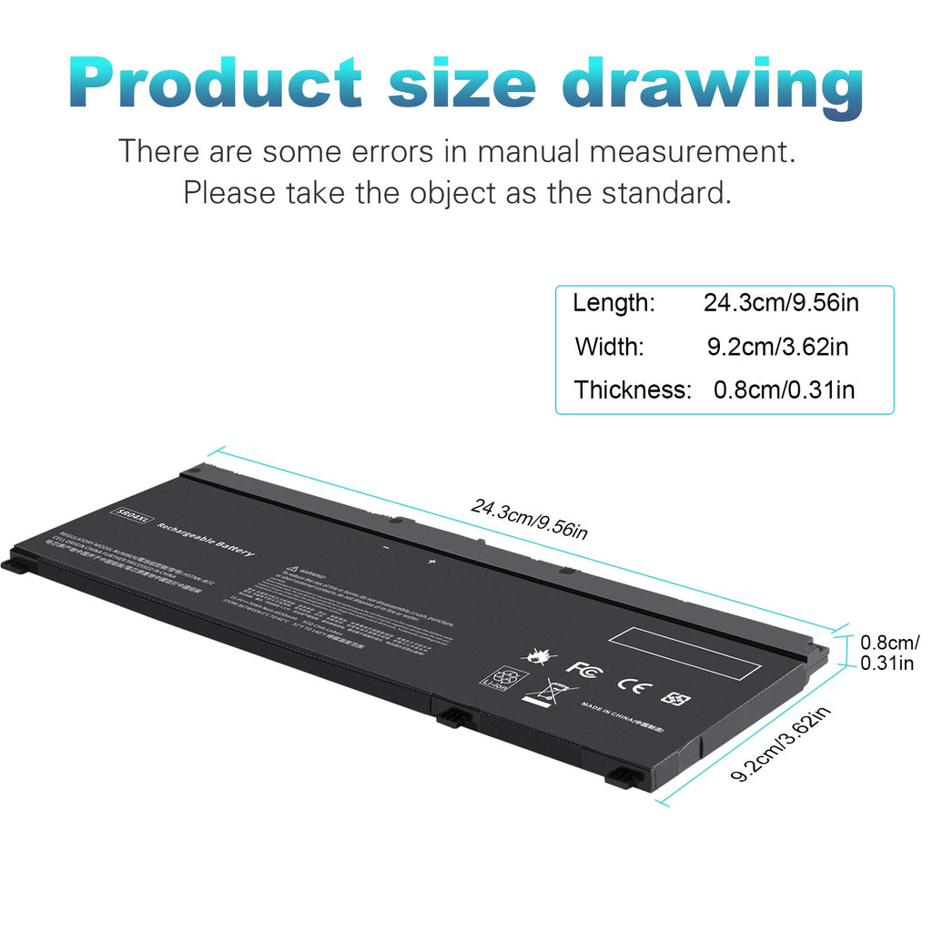 SR04XL Laptop Battery for HP Omen 15-CE 15-DC 917724-855 L08855-855 70Wh