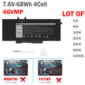 ??LOT 100x 4GVMP Battery For Dell Latitude 5400 5500 3540 7590 2-in-1 Serie 68Wh