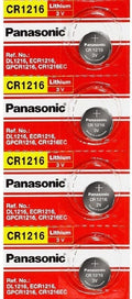 NEW PANASONIC CR1216 4 PACK 3V LITHIUM COIN BATTERY USA FREE SHIPPING