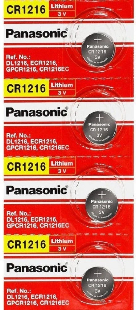 NEW PANASONIC CR1216 4 PACK 3V LITHIUM COIN BATTERY USA FREE SHIPPING